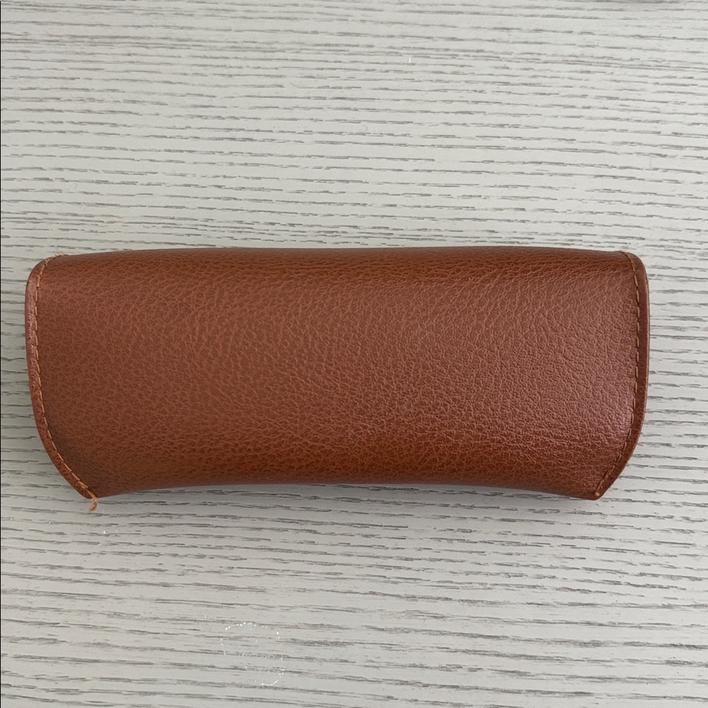 Ray-Ban Brown Leather Eyewear Case - Picture 3 of 3